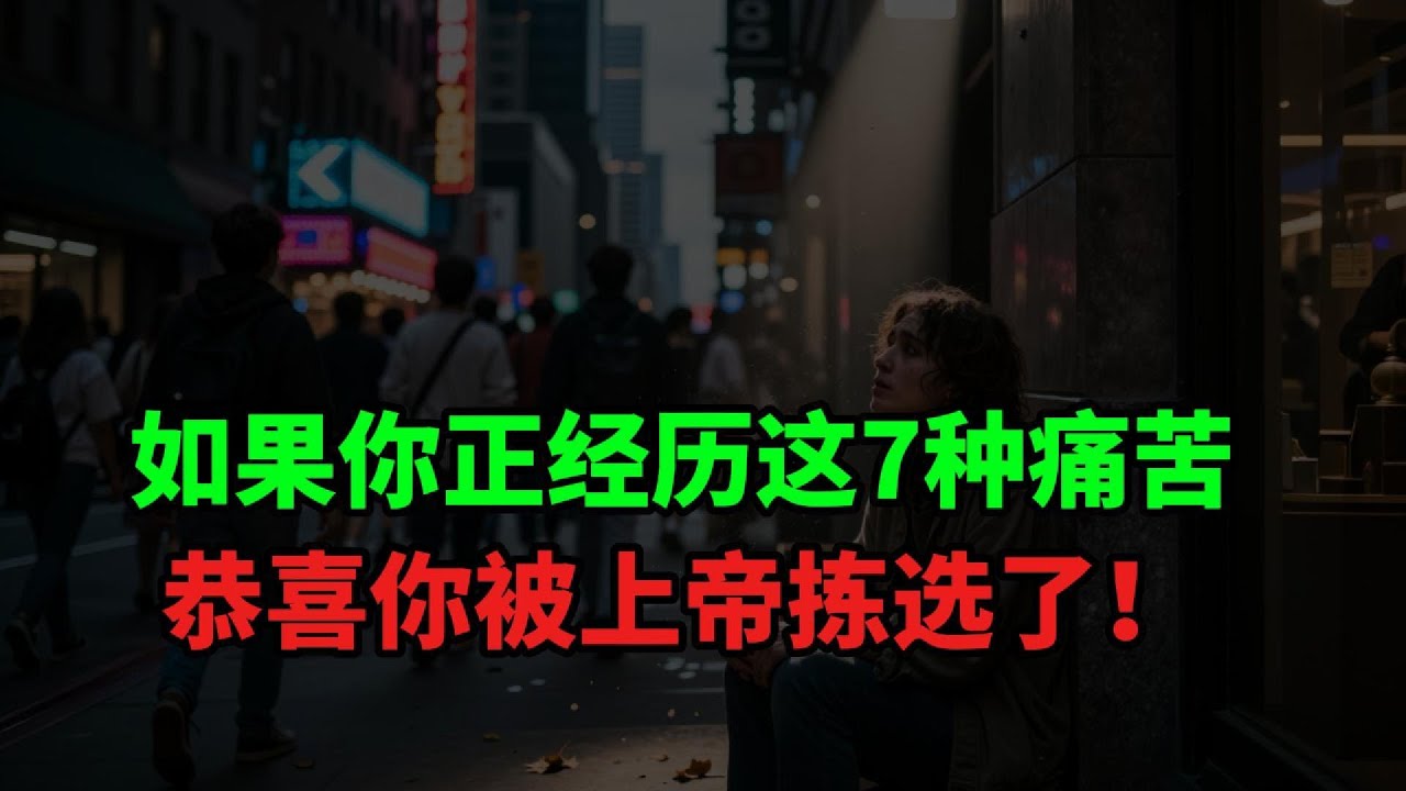 如果你正经历这7种痛苦，恭喜你被上帝拣选了！