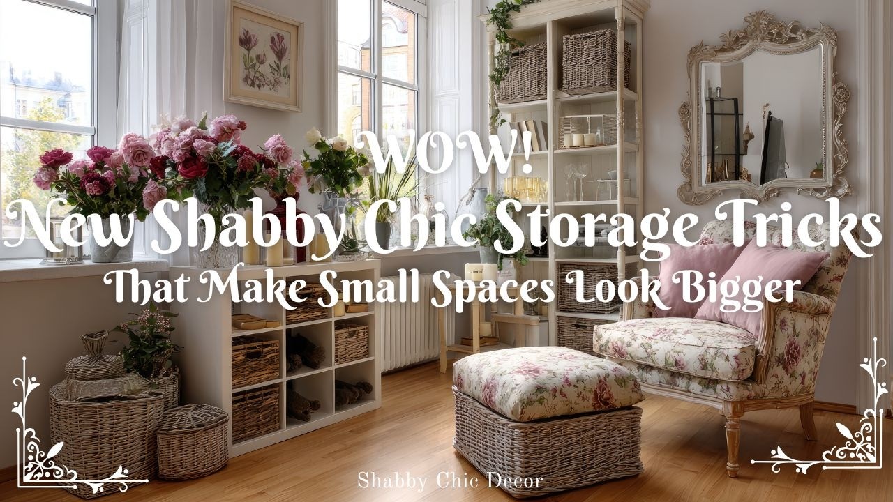 WOW! New Shabby Chic Storage Tricks That Make Small Spaces Look Bigger