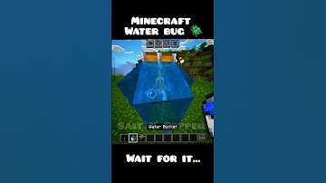 Minecraft Water Bug...😱#minecraft #shorts