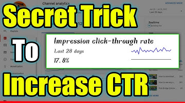 How To Increase CTR on Youtube (100% Increase)-Increase CTR in 2021