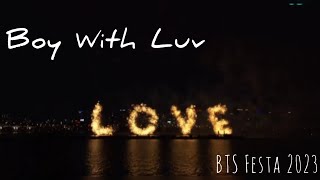 'Boy With Luv' BTS 10th anniversary firework show #bts #bangtan #btsarmy #btsfesta2023