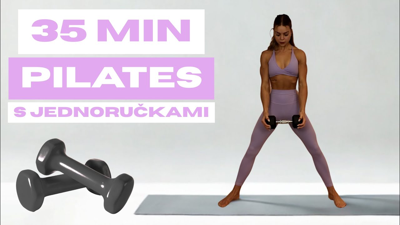 35 МИН. СИЛОВОЙ ПИЛАТЕС | Тренировка всего тела с гантелями