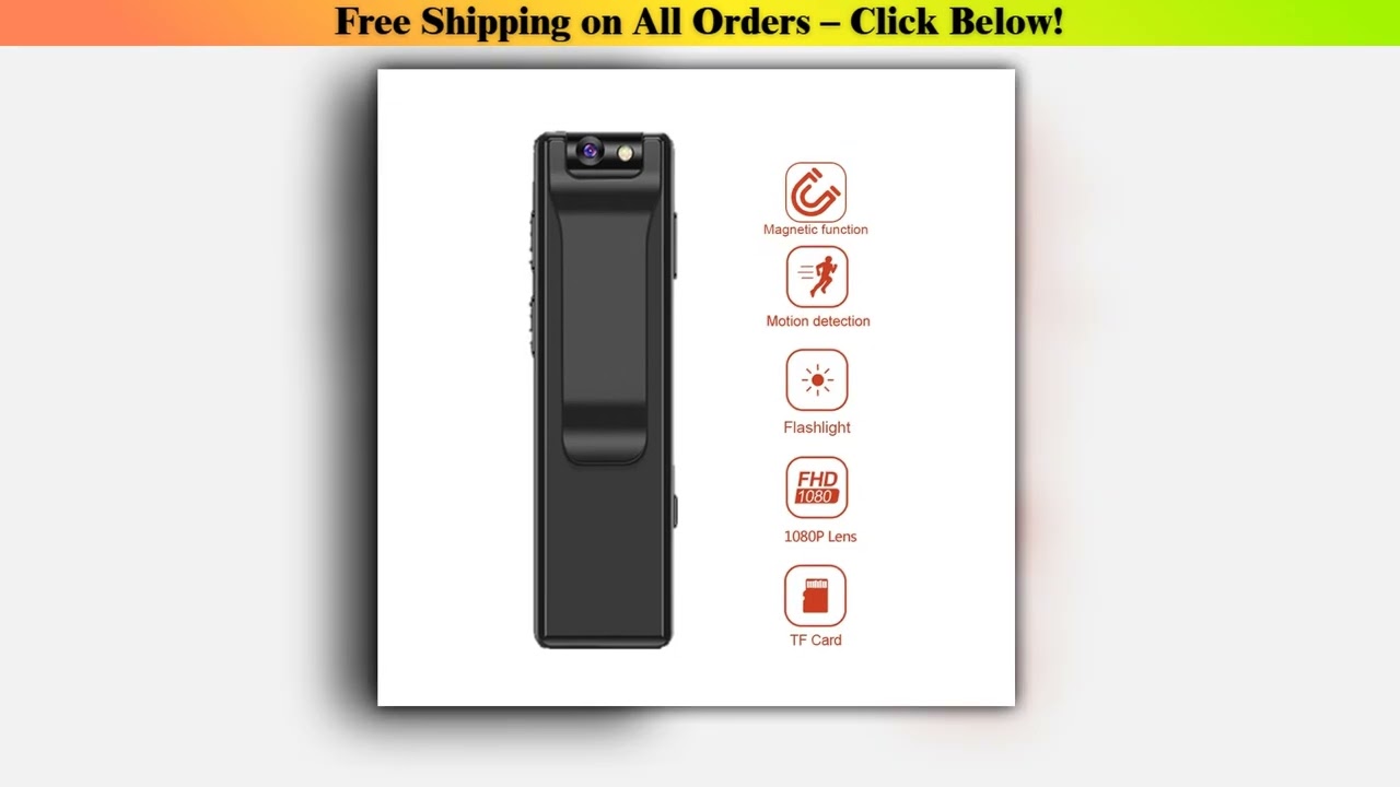 Vandlion A3 Mini Digital Camera HD Flashlight Micro Cam Magnetic 1080P Camera Motion Detection Snap