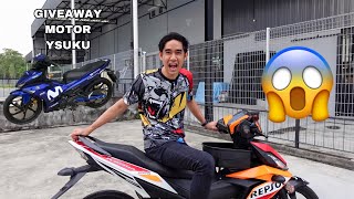 FIRST TIME BAWAK MOTOR RACING 😱 GIVEAWAY MOTOR YSUKU 😍