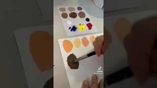 How to paint skin tones using acrylic paint 🎨