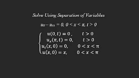 Solving the Wave Equation with Separation of Variables