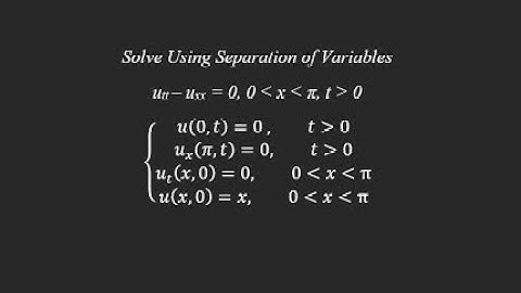 Solving the Wave Equation with Separation of Variables