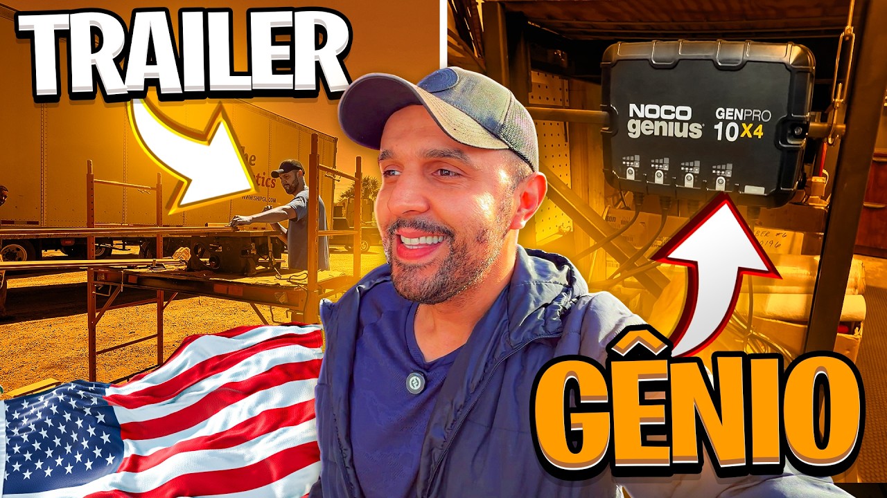 TROQUEI AS MADEIRAS DO TRAILER NA BR DIESEL!!