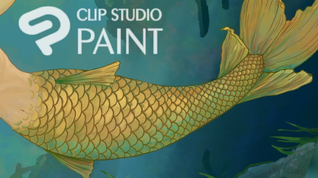 How to Paint a Mermaid Tail with Scales CLIPSTUDIO PAINT YouTube