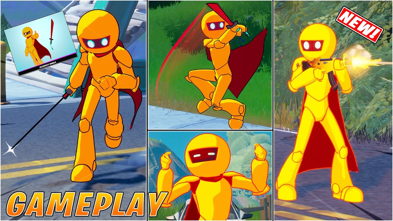 *NEW* Leaked Gildedguy Skin Bundle Item Shop & Gameplay! Fortnite