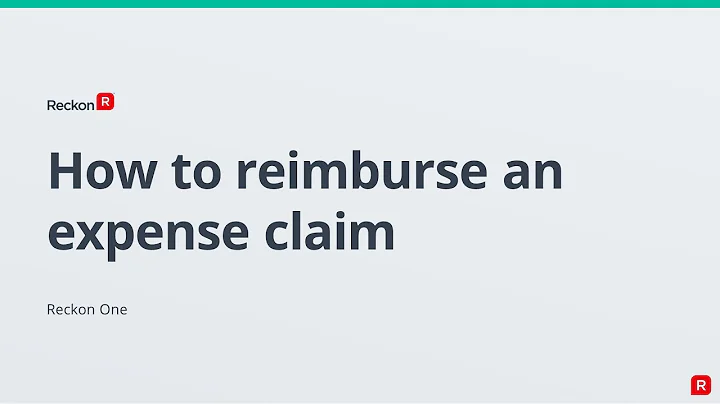 RECKON ONE - How do I reimburse employee expenses?