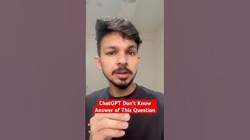 ChatGPT Couldn’t Answer THIS Question 😱 #chatgpt #shorts