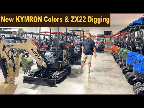 KYMRON ZX22 Excavator with Yanmar Diesel Doing some Digging! - YouTube