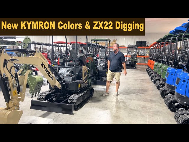 KYMRON ZX22 Excavator with Yanmar Diesel Doing some Digging! - YouTube