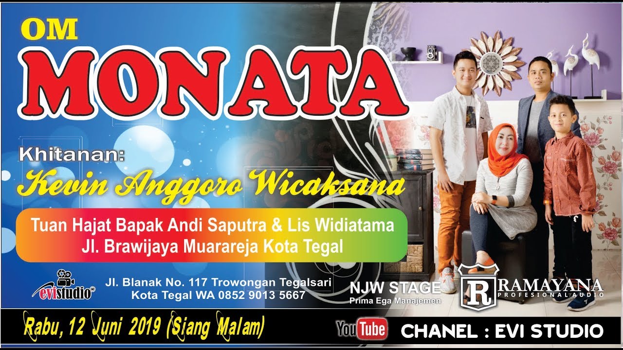 LIVE OM MONATA | Khitanan KEVIN ANGGORO WICAKSANA | Jl. Brawijaya Muarareja Kota Tegal | SIANG
