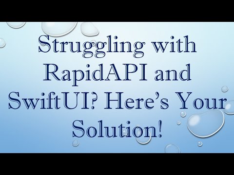 Struggling with RapidAPI