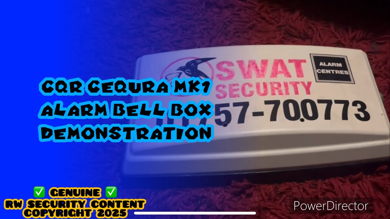 CQR Cequra MK1 Alarm Bell Box Demonstration