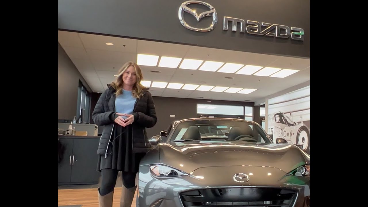 Walkaround on a New 2023 Mazda MX-5 Miata RF, For Sale at Oxmoor Mazda in Louisville, KY