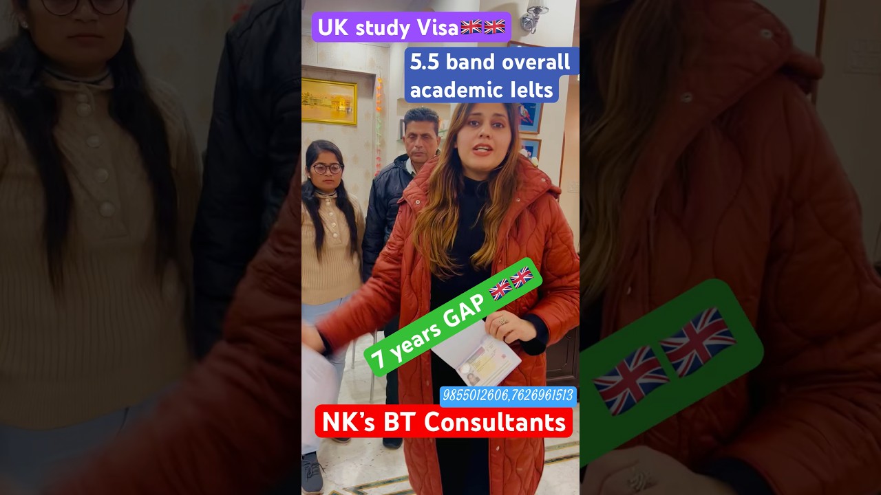 UK study Visa🇬🇧 on 5.5 band overall | 7 years study Gap | visa | Ukstudyvisa | ielts | Pte | |uk