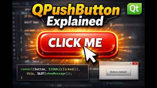 Qt6 | QPushButton Explained 🔥 | Signals, Slots, Events & Properties (Qt C++)