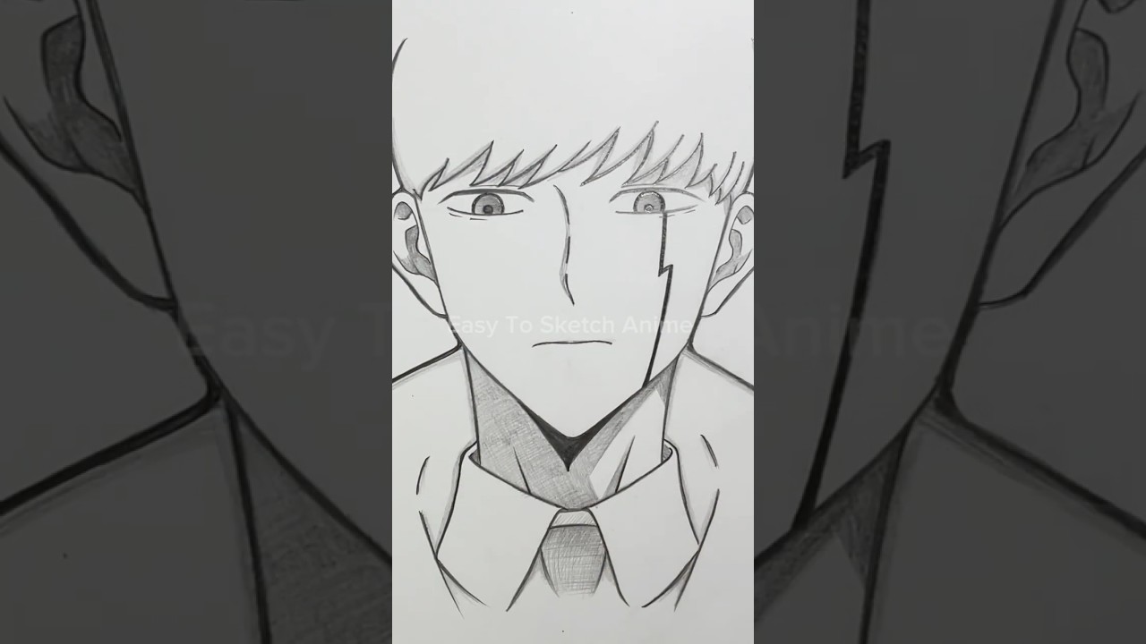 Drawing Mash Burnedead easy | Mashle drawing 