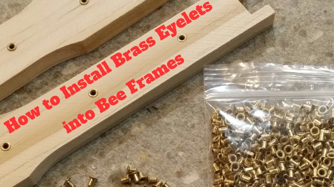 How to Install Brass Eyelets into Bee Frames - Beginner Bee Keeping ...