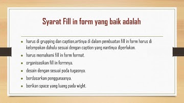 INTERAKSI MANUSIA DAN KOMPUTER fill in form [Ardian Wirandra/ Ifan Rizqa]udinus