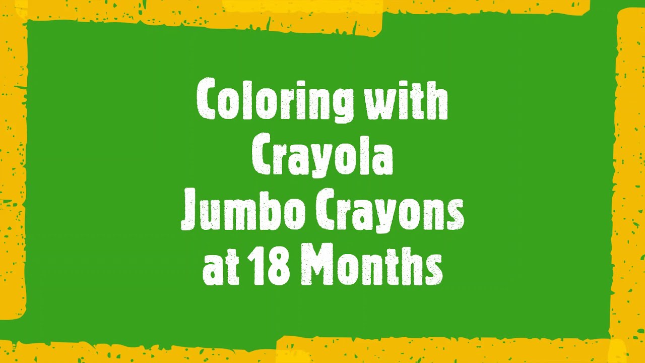 Coloring with Crayola Jumbo Crayons 