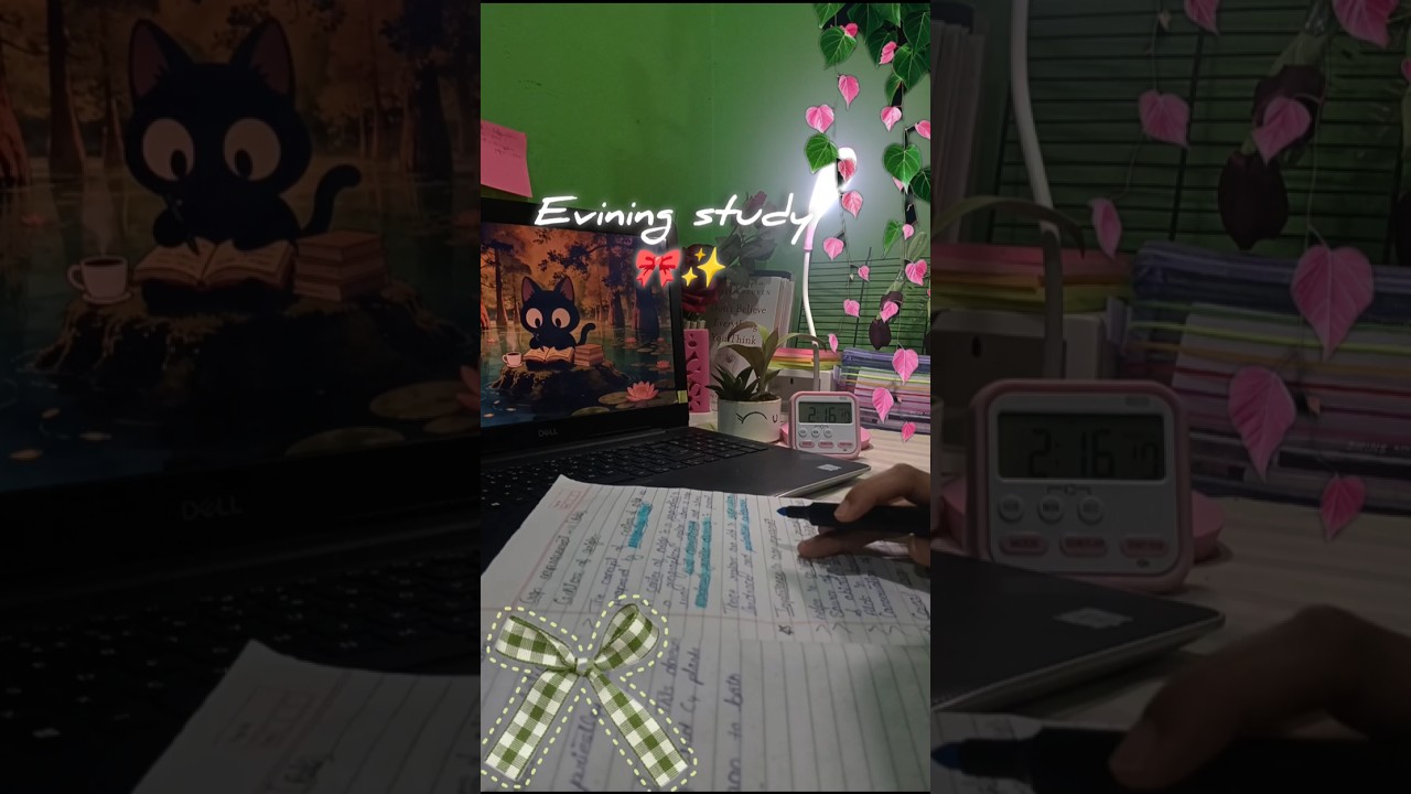 Study with me! 📝🌷✨ || #study#studywithme #students #notetaking #studyasmr