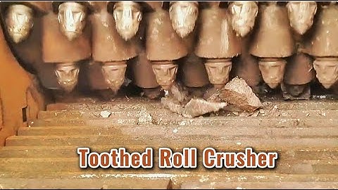 Toothed roll crusher in testing#stonecrusher #stonecrushers roller crusher