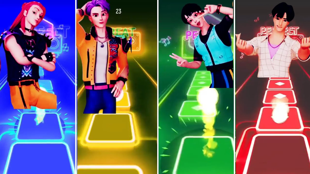 Kpop hunter family team who is the best winner tiles 