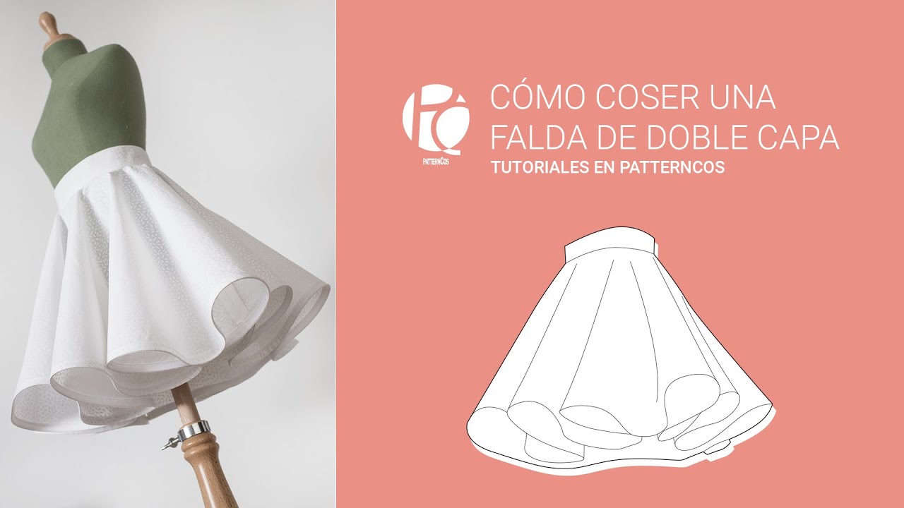 Patria Descriptivo Ligeramente How to do a double circular skirt tutorial - YouTube