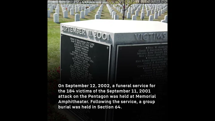 The Pentagon group burial site at Arlington Nation...