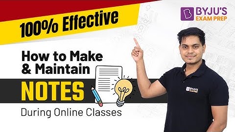 How to Make Notes During GATE Online Classes | Best Notes Preparation for GATE 2023 (in Hindi)