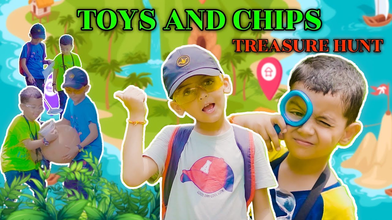 The Treasure Hunt | Kids found Toys and chips treasure in park | Vidhuri brothers