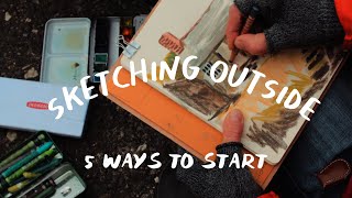 5 ways to start sketching outside THE JOY OF SKETCHING