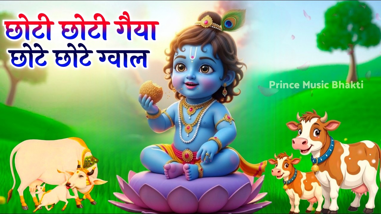Choti Choti Gaiya, Chote Chote Gwal | छोटी छोटी गैया | #Little Krishna Bhajan - Krishna Bal Leela