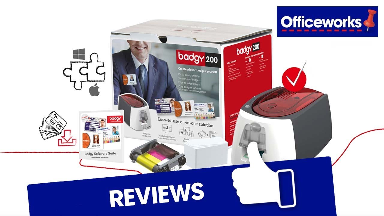Badgy 100 Plastic Card Printer 