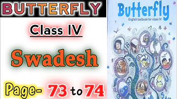 Swadesh Lesson- 6/page 73 to 74/Activity -7(a),7(b),8(a),8(b)/Butterfly class 4@StudyMapping