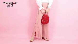 WEICHEN Solid PU Leather Mini Backpack | Women screenshot 5