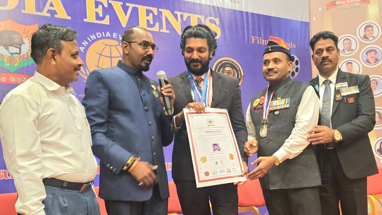 Actor Maanav Diplomatic Mission Global Peace Award Winner Prasanth Director Sharvi Anil Nair Thampi