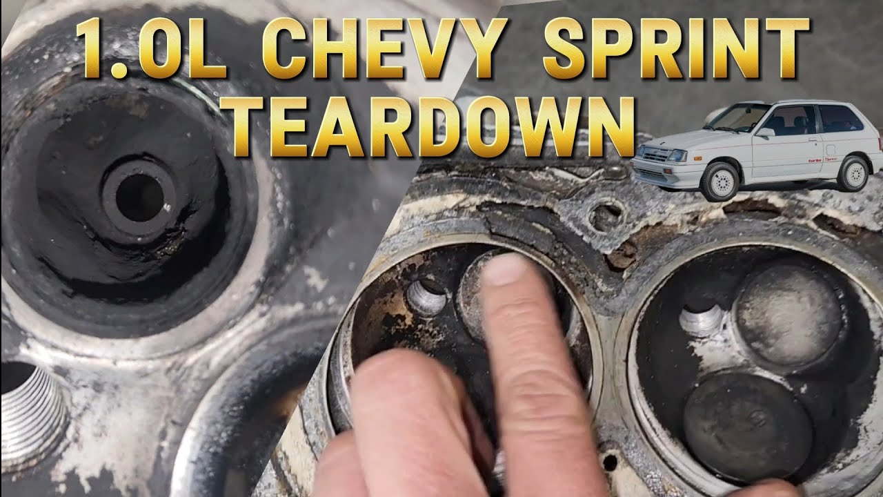 Chevy Sprint Cylinder Head Teardown.  