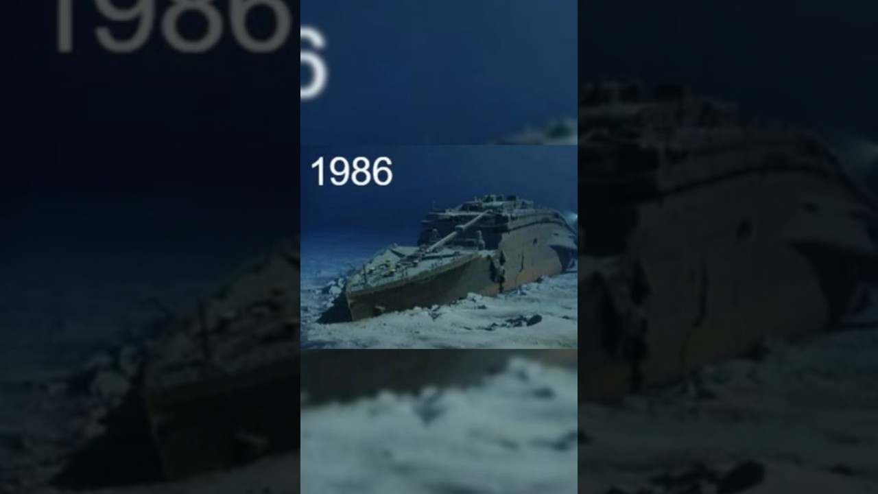 Titanics bow and stern wreck 😔 