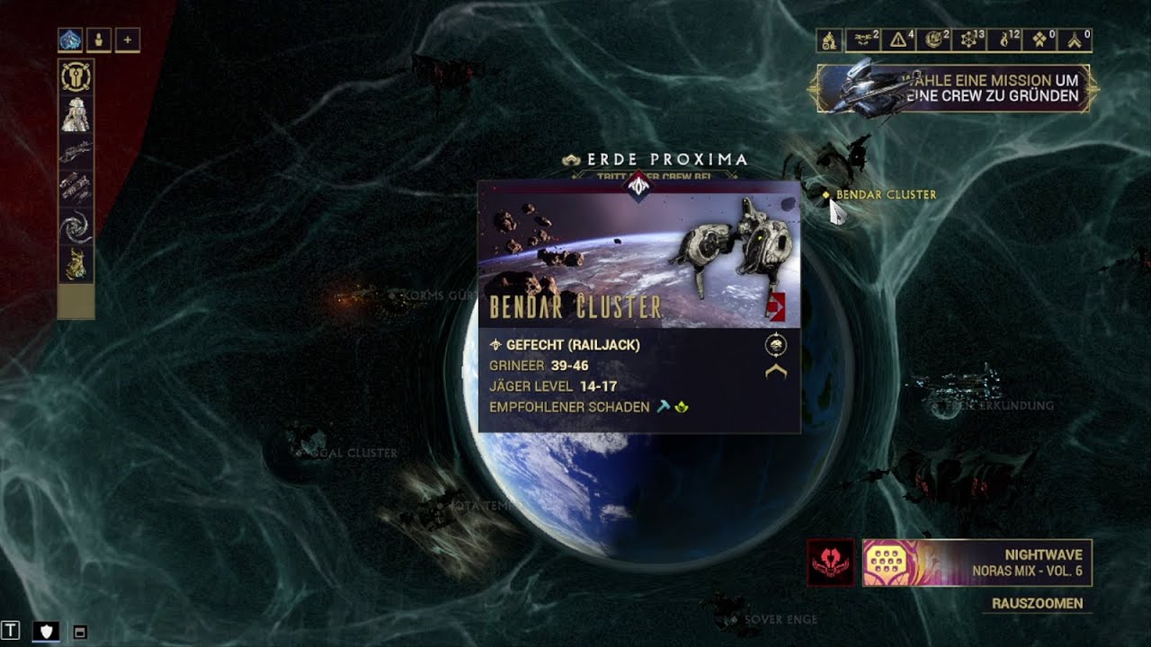 Warframe: Erde Proxima - Bendar Cluster (Railjack, Gefecht 39-46), Ivara Prime Solo