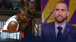 Nick Wright on LeBron and KD in LA, Boston dealing Kyrie for Kawhi | NBA | FIRST THINGS FIRST