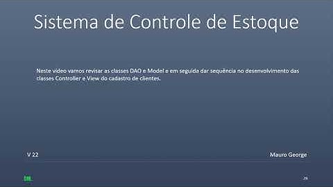 Controle de Estoque para iniciantes #22 C# SQL Server Classe Controller do Cliente | Mauro George