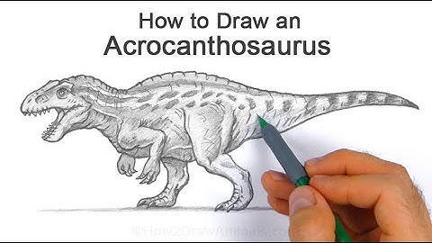 How to Draw an Acrocanthosaurus