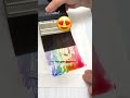 【ぬりたくり絵】名村大成堂さんの刷毛でレインボー塗り