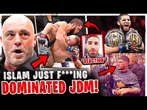 MMA Community REACTS To Islam Makhachev DOMINATING JDM HUGE ALTERCATION W Dillon Danis At UFC 322