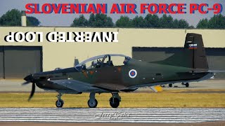 Slovenian Af Pc-9 Pilot Performs An Incredible Inverted Loop - Extremely Rare
